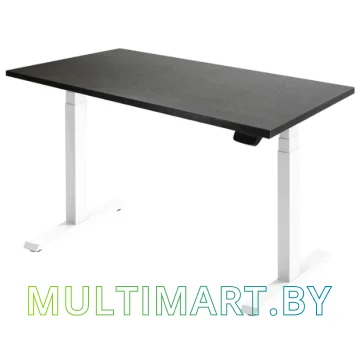Стол для работы стоя ErgoSmart Ergo Desk Pro 1360x800x36 мм (дуб мореный/белый)